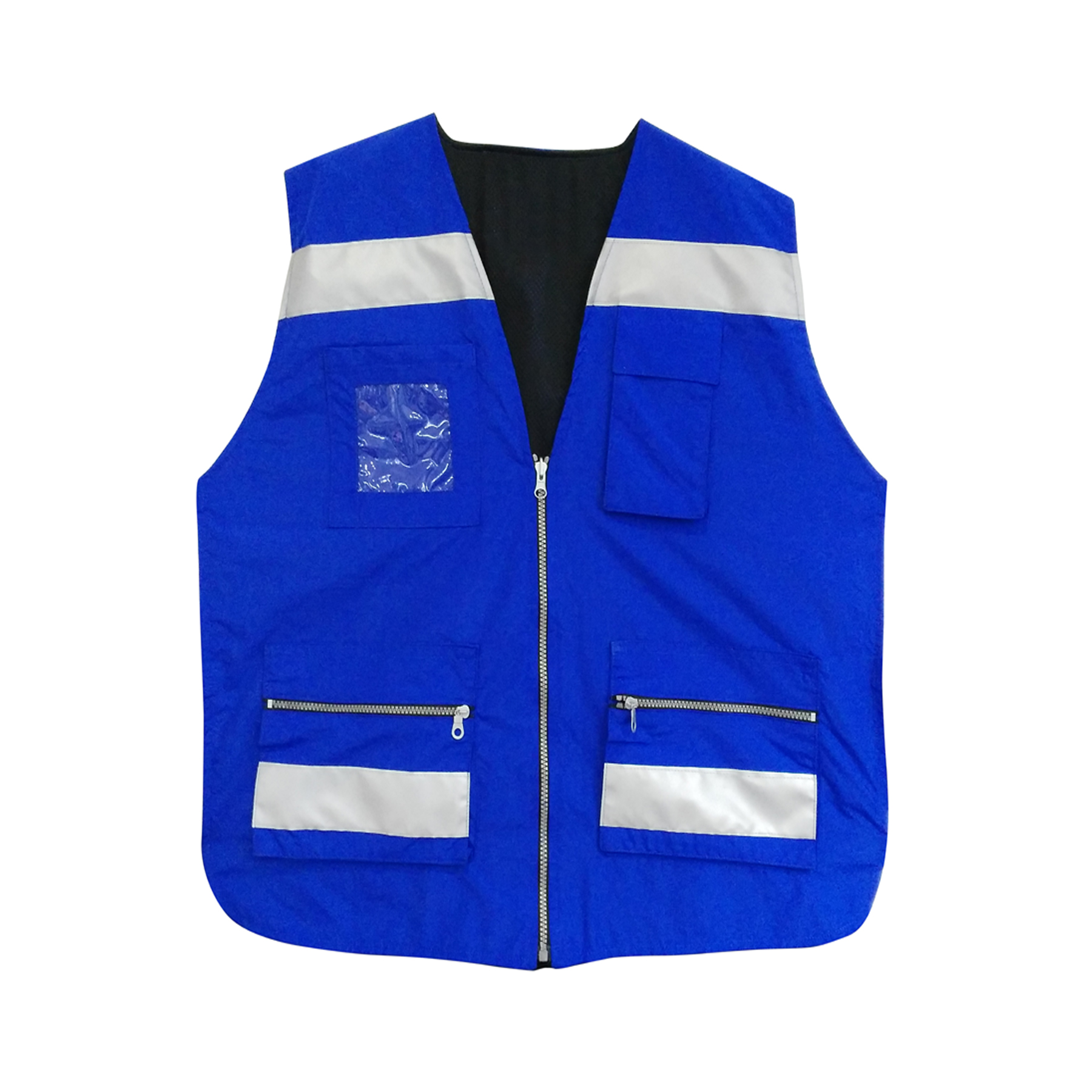 Chaleco de seguridad de nylon con broches laterales